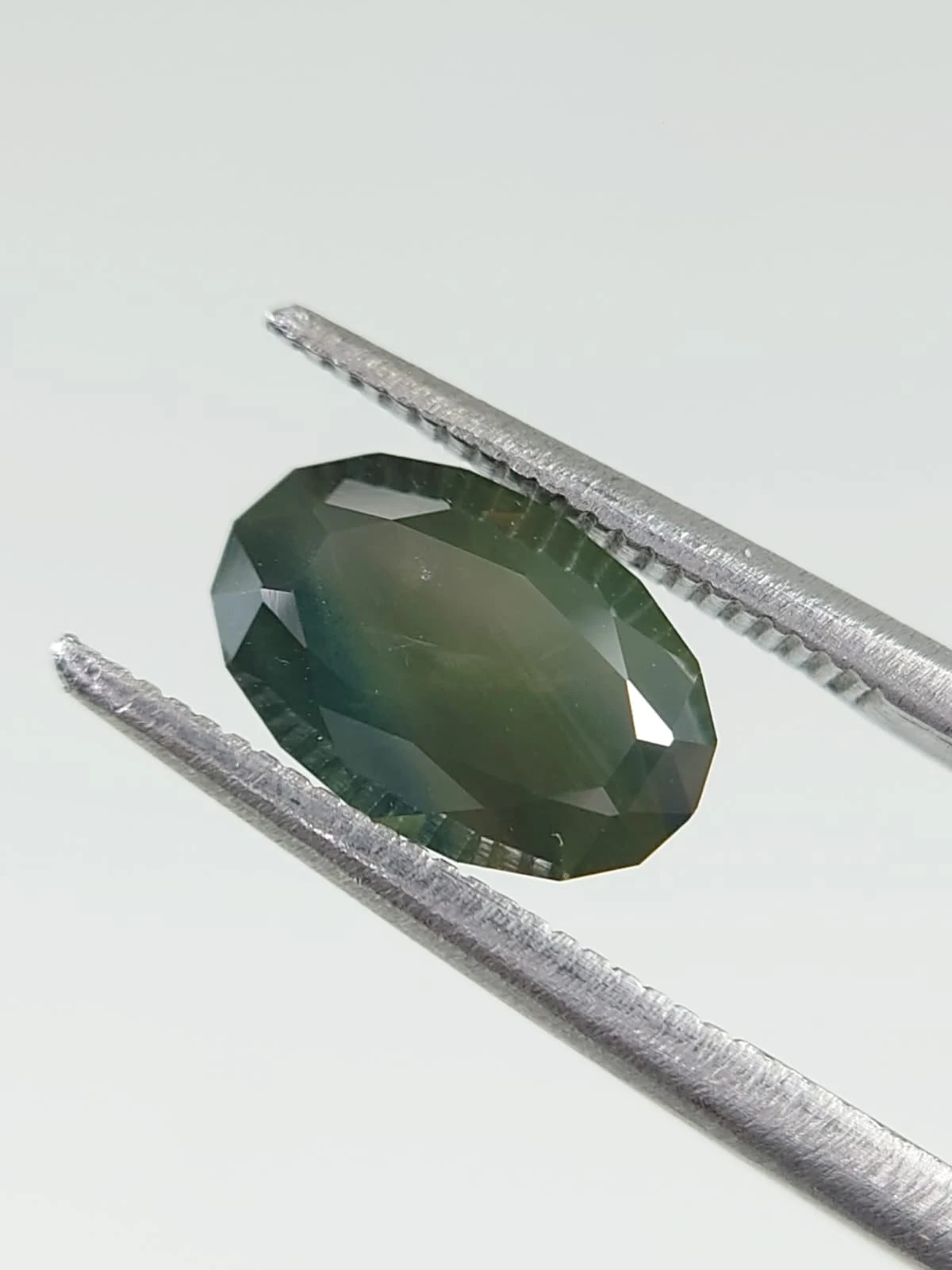 2.5ct Opalized Sapphire Fancy Oval Precision Cut from Nigeria — view 2